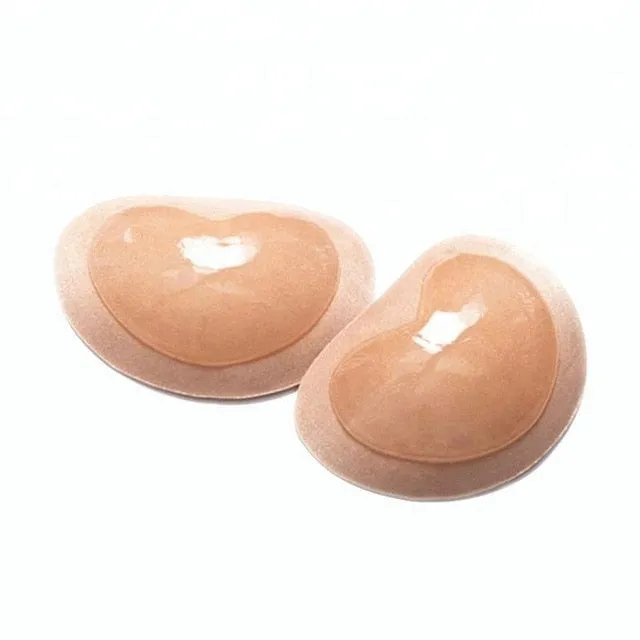 1Pair Heart Breast Petals Female Silicone Bra Insert Pads Breast Enhancer Push Up Bra Pad Women Bikini Invisible Sticky Bra Pads