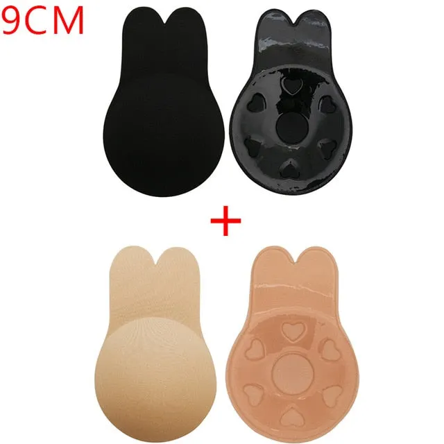 2 Pair Bandage Strapless Invisible Push Up Bras For Women Adhesive Wireless Bralette Silicone Breast Lifting Sticky Bra