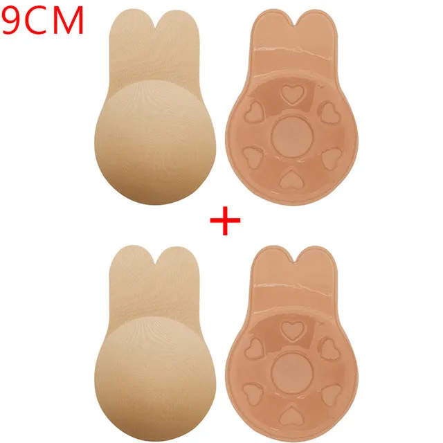 2 Pair Bandage Strapless Invisible Push Up Bras For Women Adhesive Wireless Bralette Silicone Breast Lifting Sticky Bra