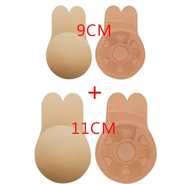 2 Pair Bandage Strapless Invisible Push Up Bras For Women Adhesive Wireless Bralette Silicone Breast Lifting Sticky Bra