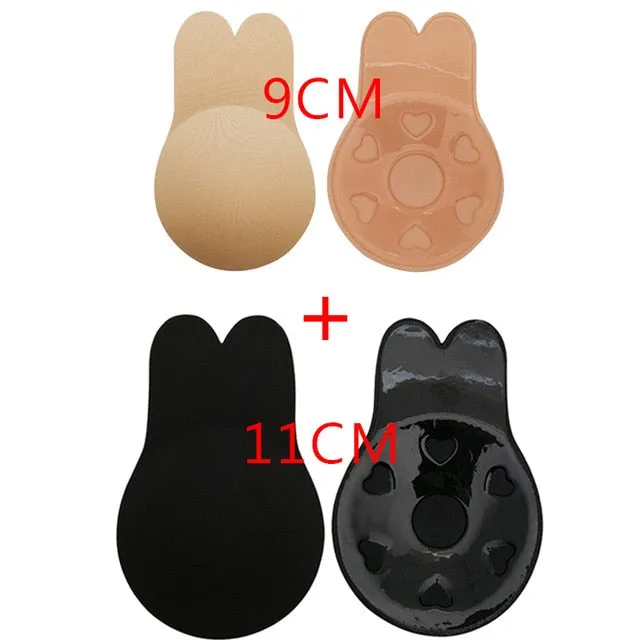 2 Pair Bandage Strapless Invisible Push Up Bras For Women Adhesive Wireless Bralette Silicone Breast Lifting Sticky Bra
