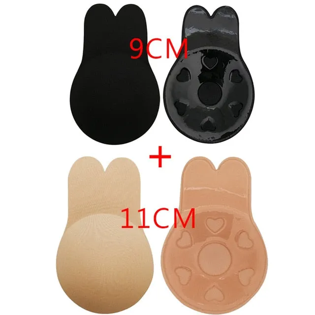 2 Pair Bandage Strapless Invisible Push Up Bras For Women Adhesive Wireless Bralette Silicone Breast Lifting Sticky Bra