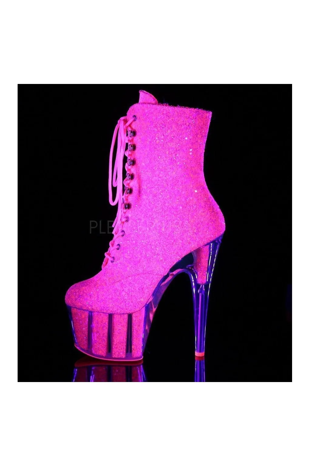ADORE-1020G Platform Boot  | Neon Glitter
