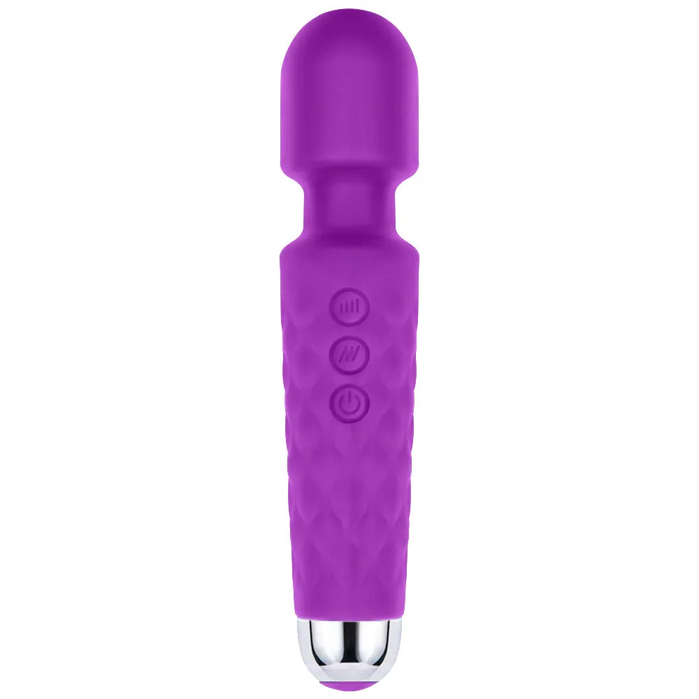 Bebuzzed Chubby Wand USB Rechargeable Vibrator Purple