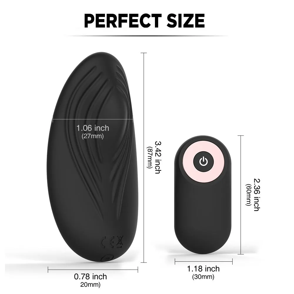Bebuzzed Julia Wearable Panty Vibrator Remote Controlled USB Rechargeable Black