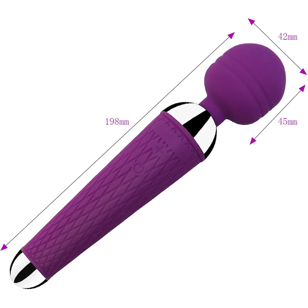 BeBuZZed Wafer Wand USB Rechargeable Vibrator Black