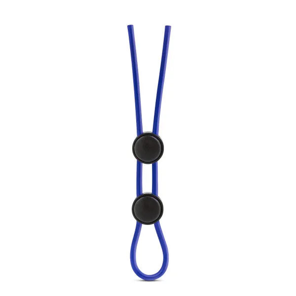 Blush Stay Hard Vibrating Reusable Cock Ring - Blue
