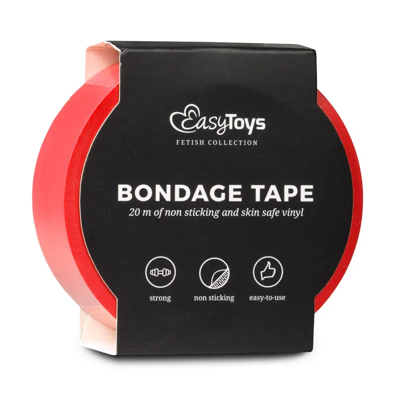 Bondage Tape 20m Non-Sticky Red