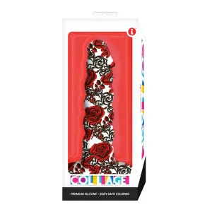 Collage Iron Rose Twisted Silicone 7in Dildo