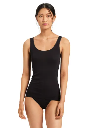 Cotton Seamless Tank Black