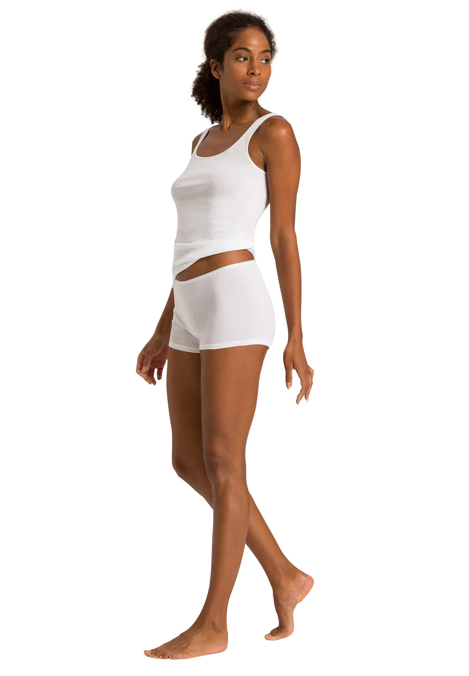Cotton Seamless Tank White