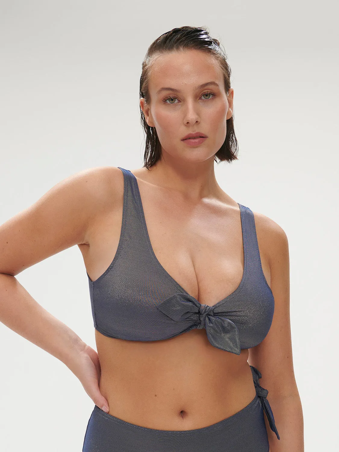 Daphn Wireless Triangle - Lurex Midnight