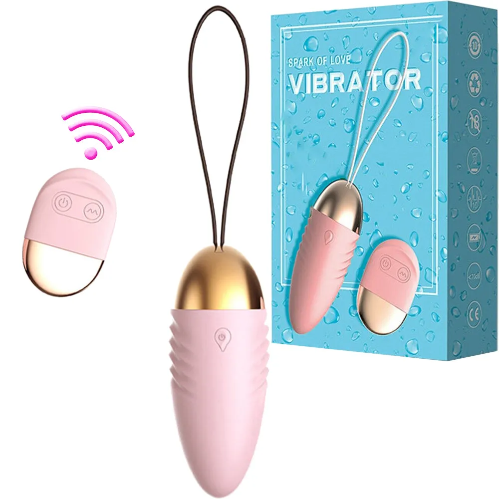 Gina Wireless Vibrating Egg Kegel Ball Ben Wa Vibrator Pink