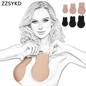 Lingerie Femme 1 Pair Bandage Strapless Invisible Push Up Bras For Women Sexy Self Adhesive Wireless Bralette Party Stick Bras
