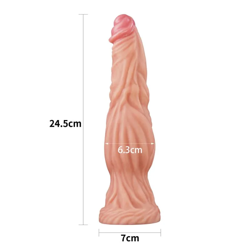 Lovetoy Nature Cock 9.5 ALIEN Dual-Layer Silicone Dildo Realistic Sex Toy
