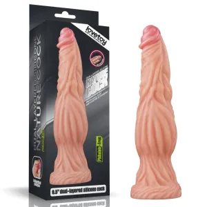 Lovetoy Nature Cock 9.5 ALIEN Dual-Layer Silicone Dildo Realistic Sex Toy