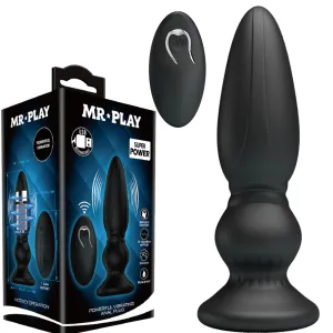 MR Play Powerful Vibrating Anal Plug Remote Butt Prostate Massager Sex Toy