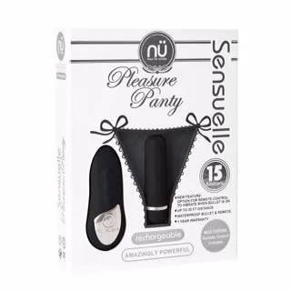 Nu Sensuelle Pleasure Panty Bullet w/Remote Control 15 Functions - Black