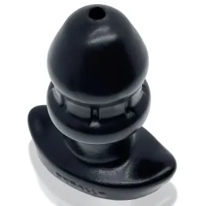 OxBalls Drain O Flow Thru Buttplug Black Anal Butt Plug Small