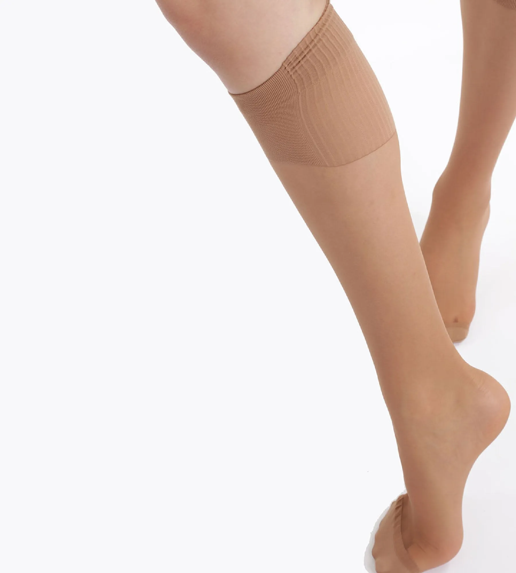 Pack of 2 Absolu Flex 20D Cinnamon Knee Highs