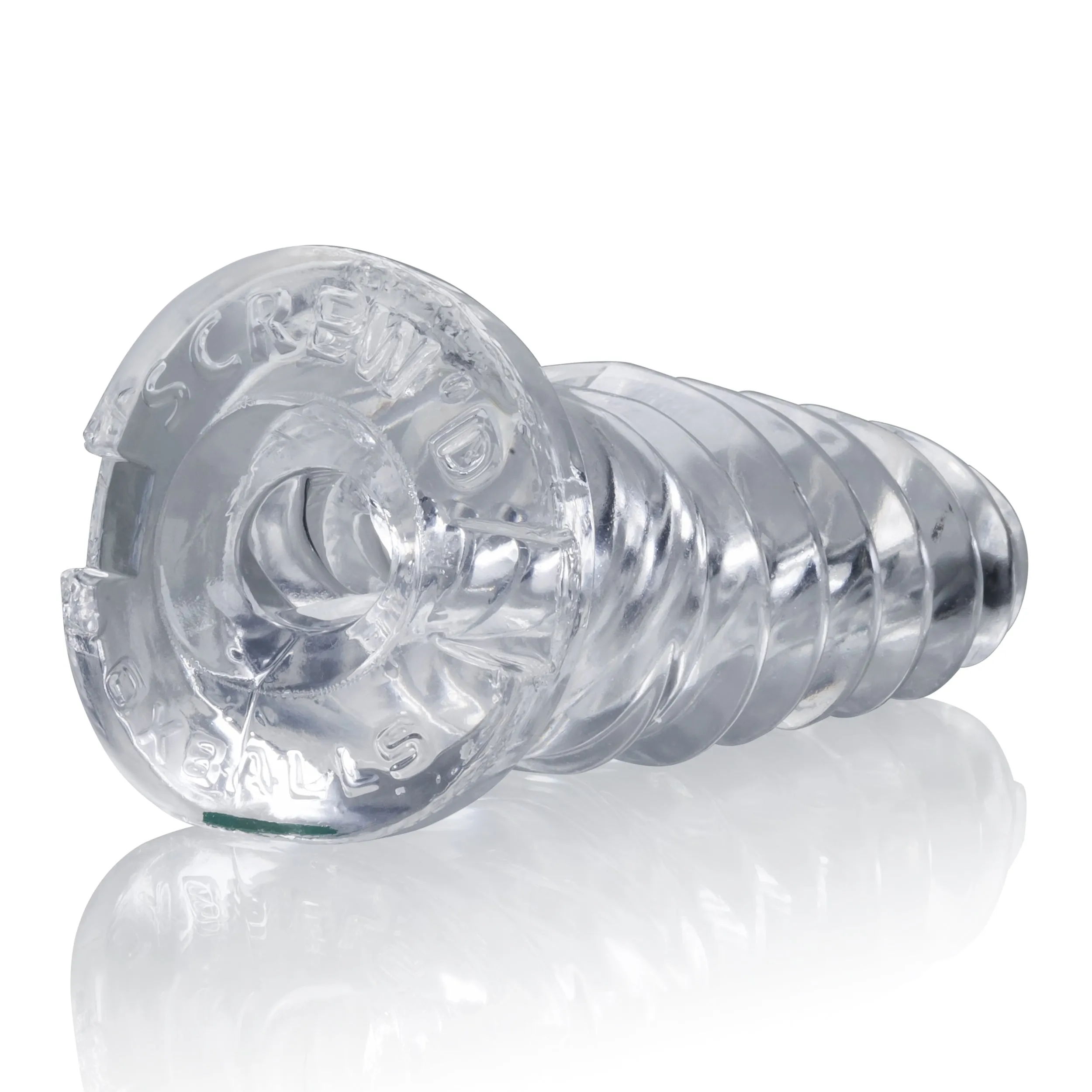 ScrewD Super Squish Corkscrew Jackoff Toy Clear