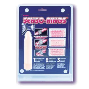   Senso Rings With Vibrator: Pink