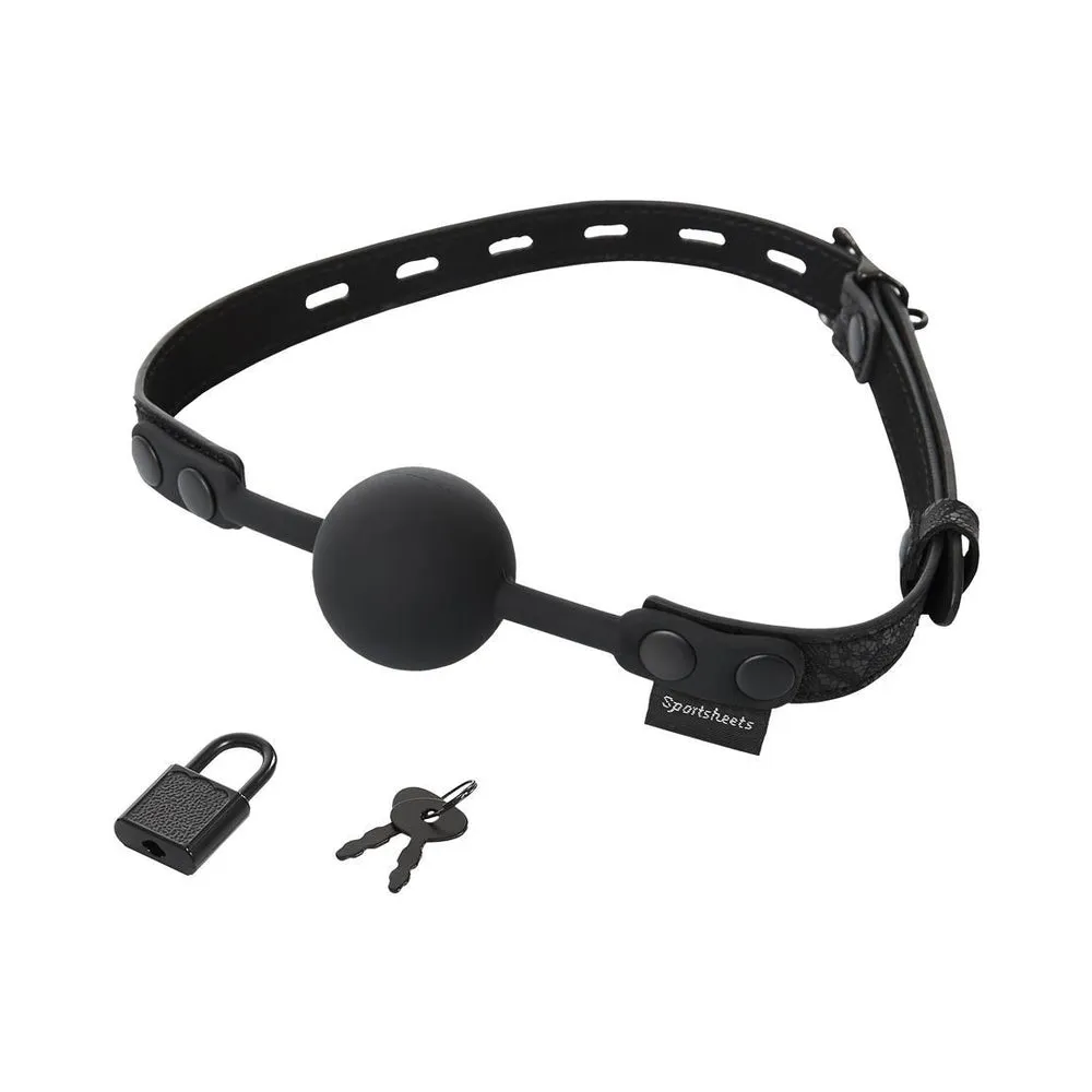 Sincerely. Ss Locking Lace Silicone Ball Gag