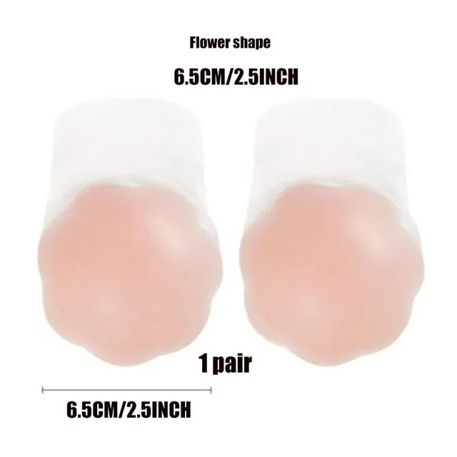 Strapless Push Up Bra Pad Self Adhesive Nipple Cover Breast Lift Tape Pasties Reusable Silicone Invisible Enhancers Adhesive Bra