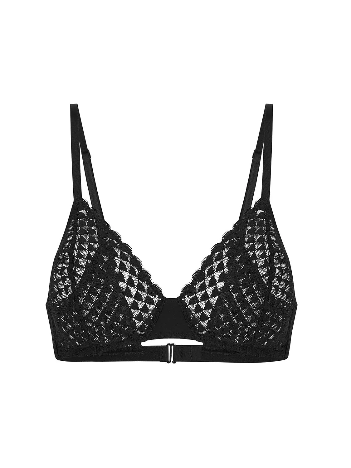 Subtile Wireless Triangle Bra - Black