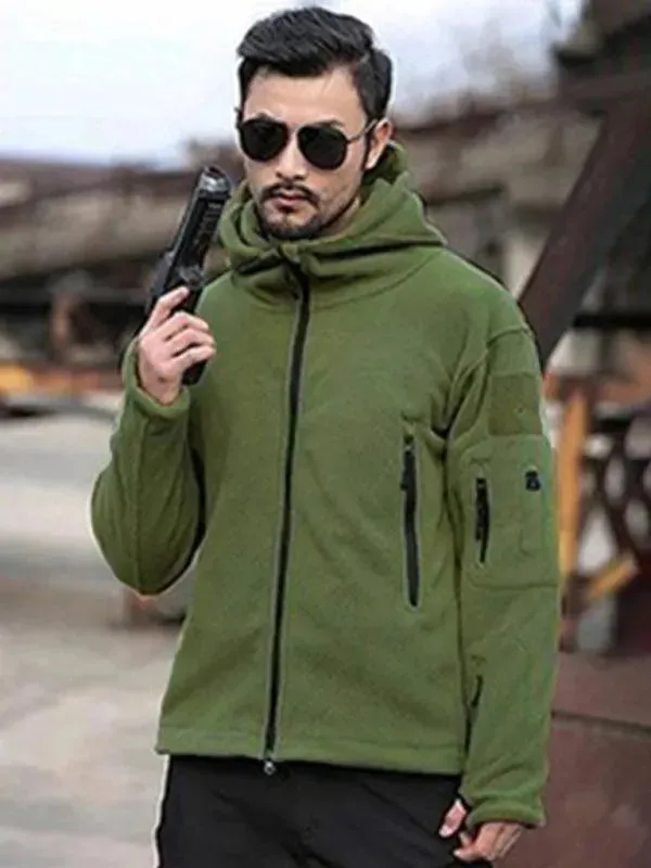Warm Liner Fleece Men Hoodie