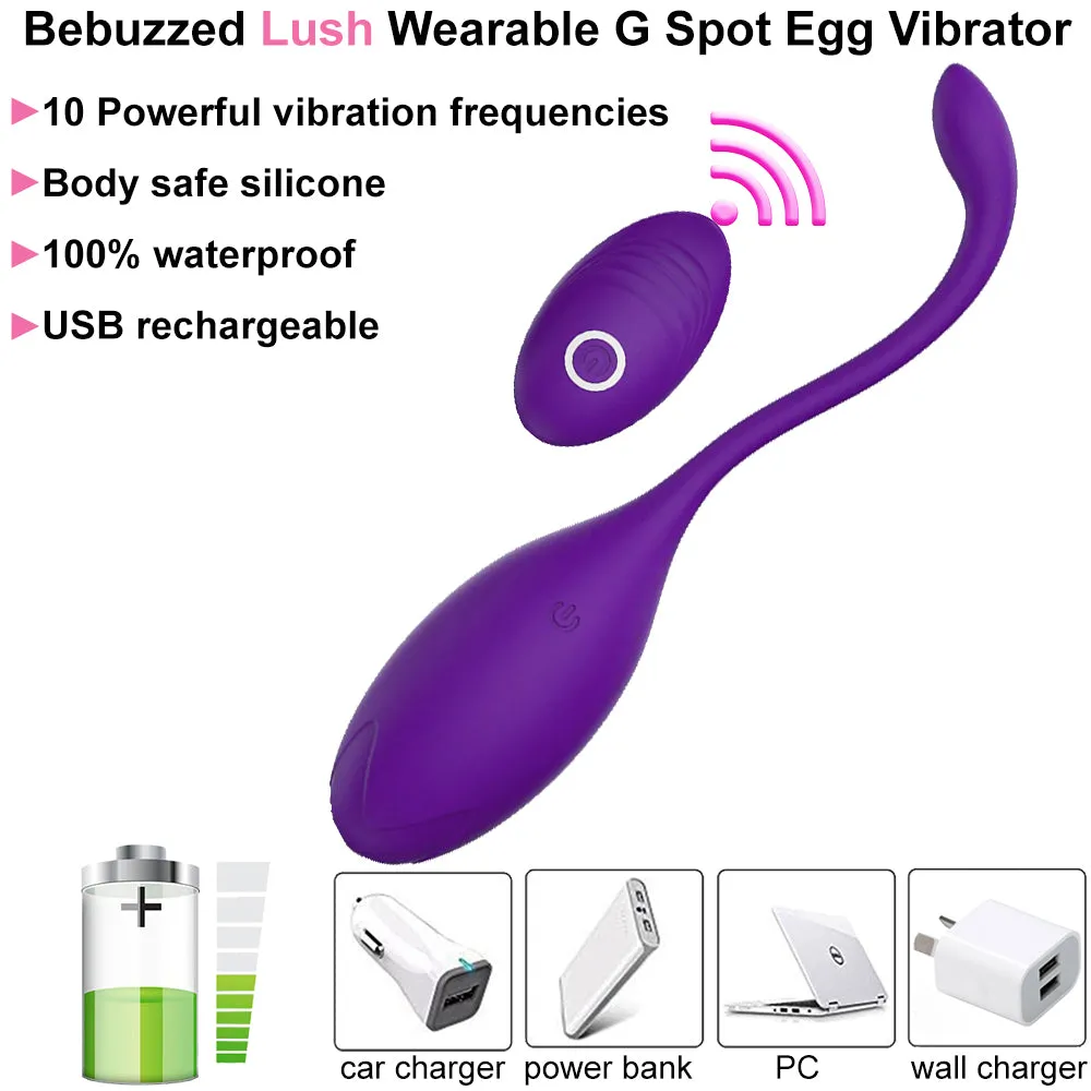 Wearable G-Spot Egg Vibrator Remote Control Vibrating Bullet Couples Sex Toy