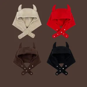 Women's Winter Warm Plush Earflaps Head-wrapping Cap